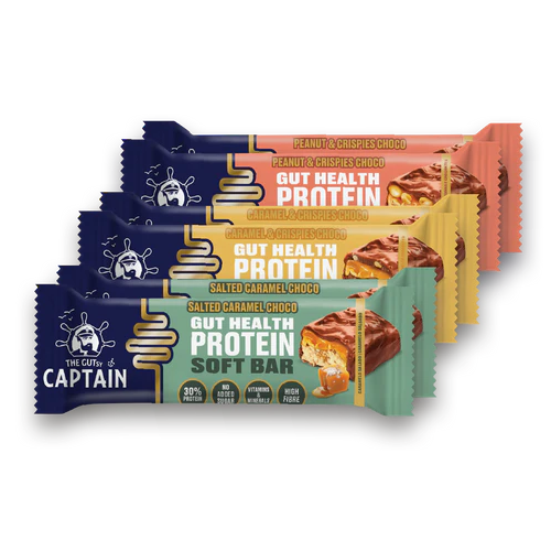 Gutsy Captain Proteinová tyčinka pro zdraví střev Mixbox - 6 x 50g