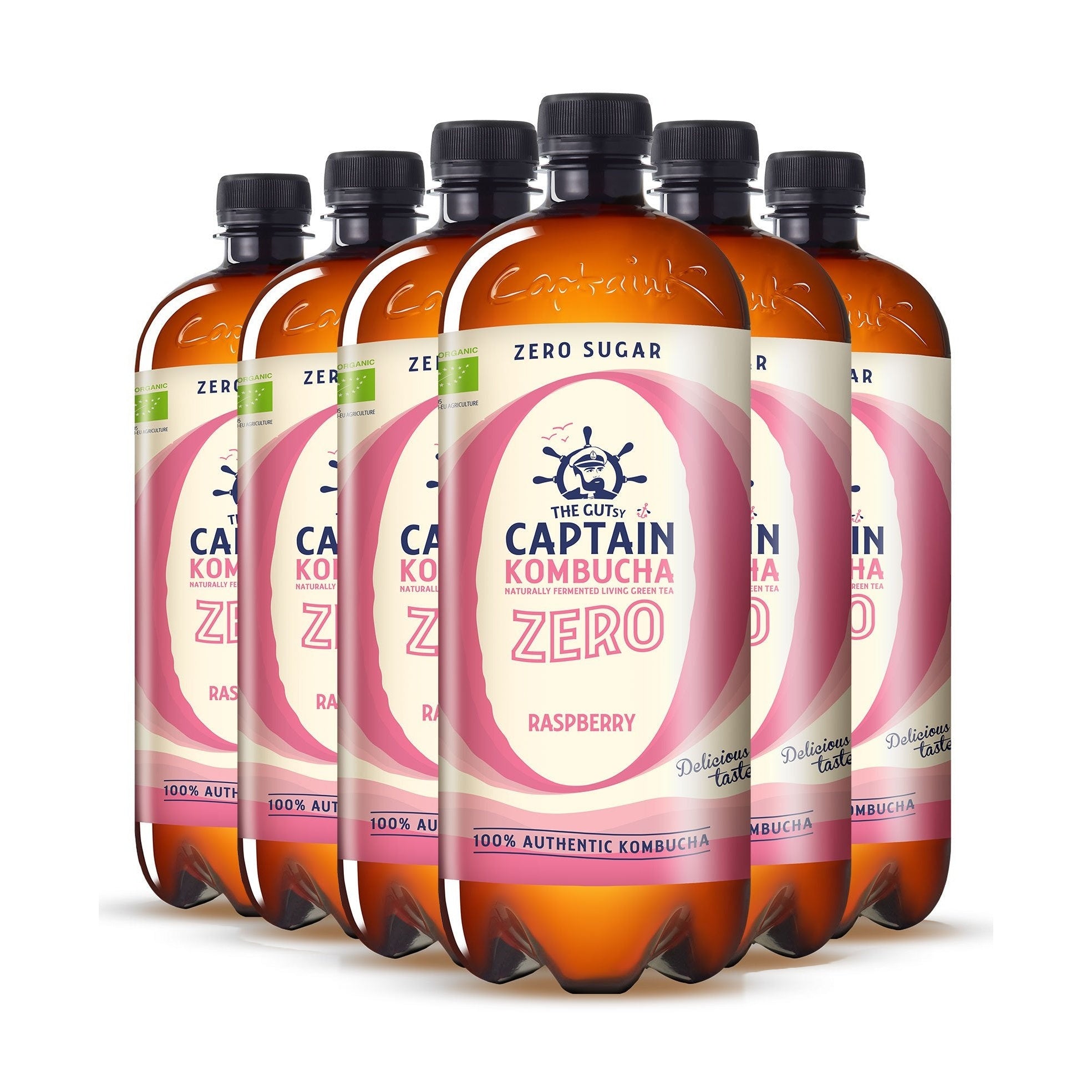 GUTsy Captain Kombucha Zero - Malina 6 x 1L