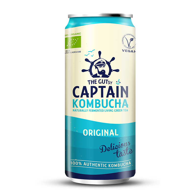 GUTsy Captain Kombucha - Originální plechovky 20 x 250ml