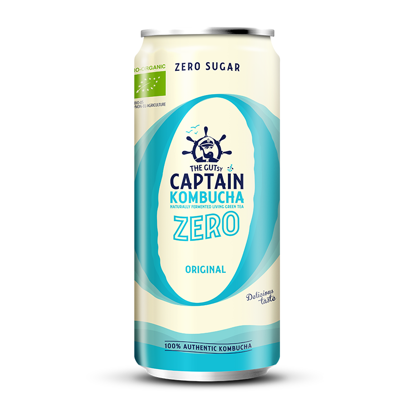 GUTsy Captain Kombucha Zero - Originální plechovky 20 x 250ml