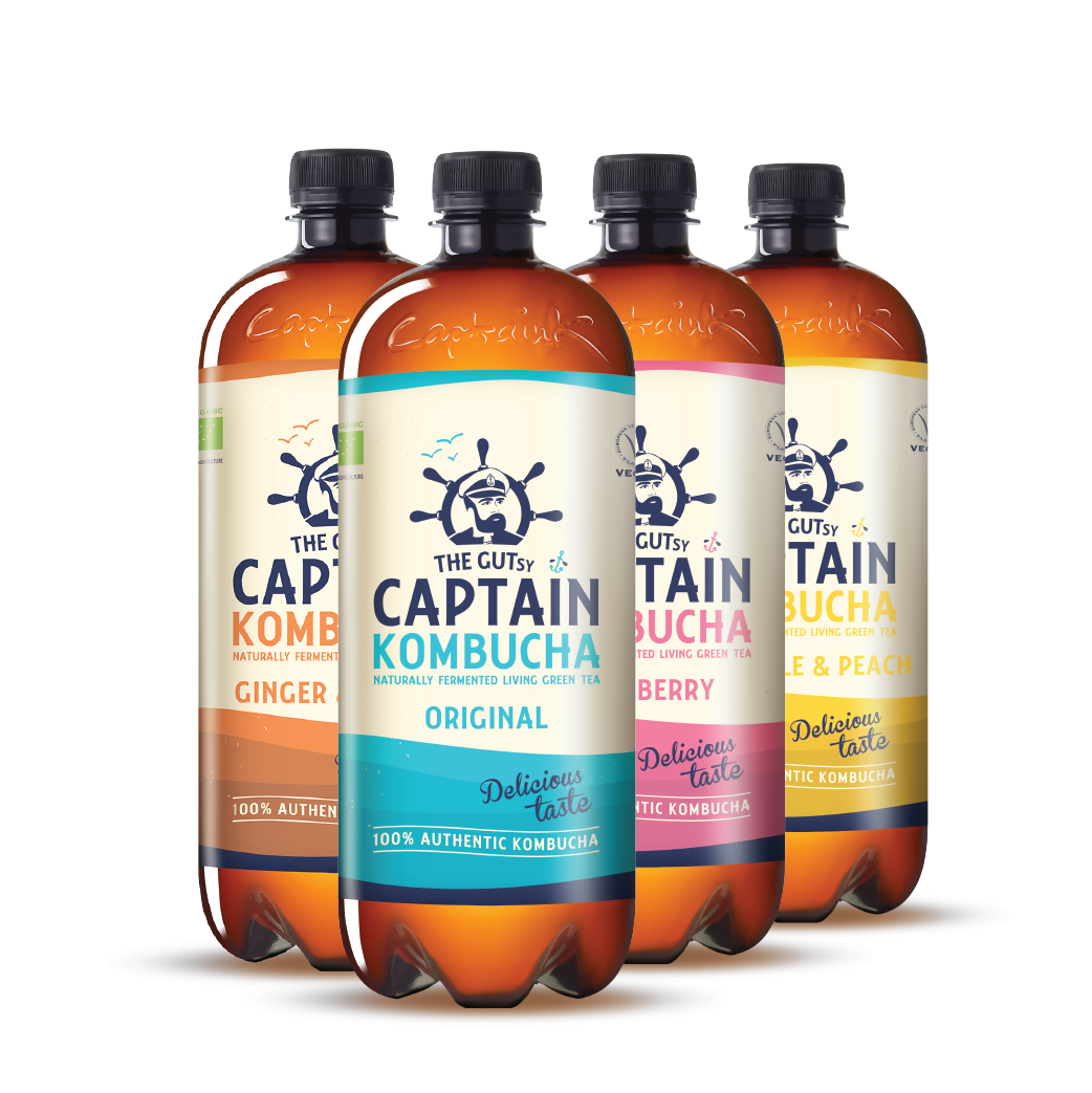 GUTsy Captain Kombucha - Zkušební balení 4 x 1L