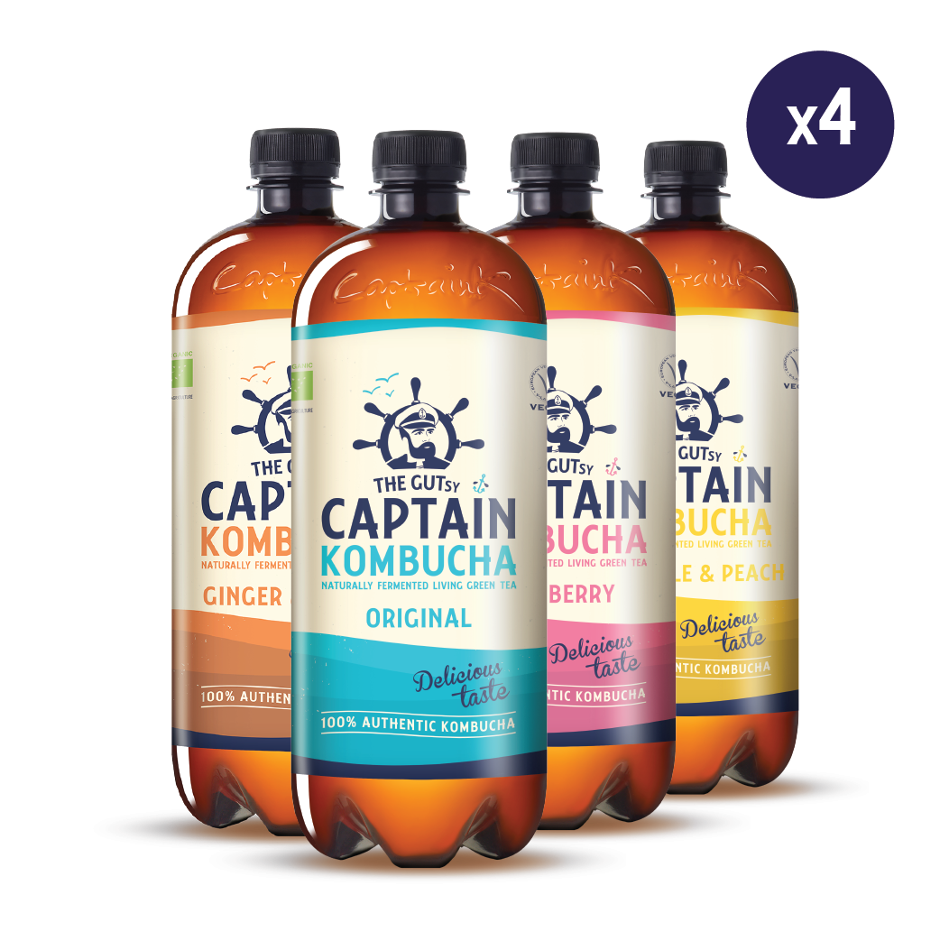 GUTsy Captain Kombucha - Zkušební balení 4 x 1L