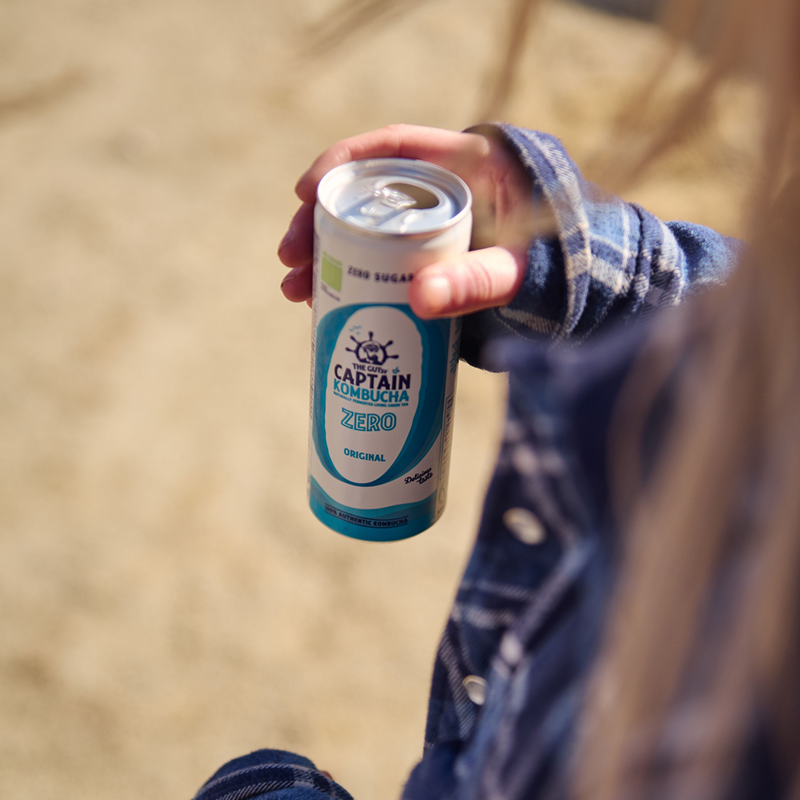GUTsy Captain Kombucha Zero - Originální plechovky 20 x 250ml