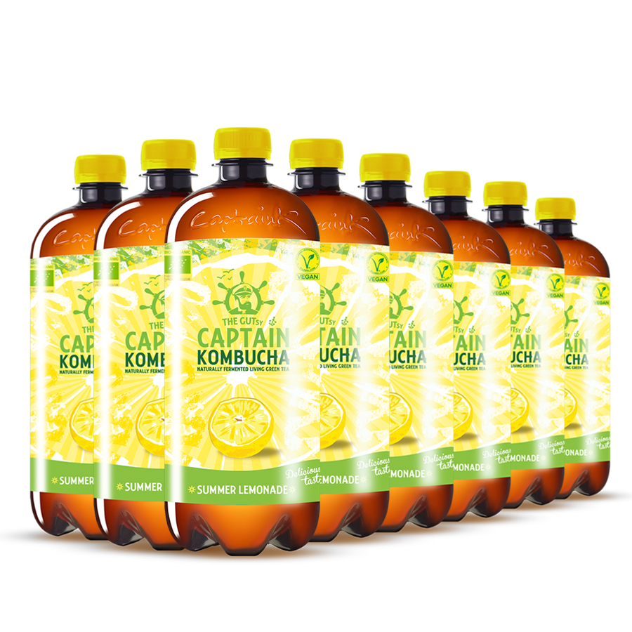 GUTsy Captain Kombucha - Letní limonáda 8 x 1L