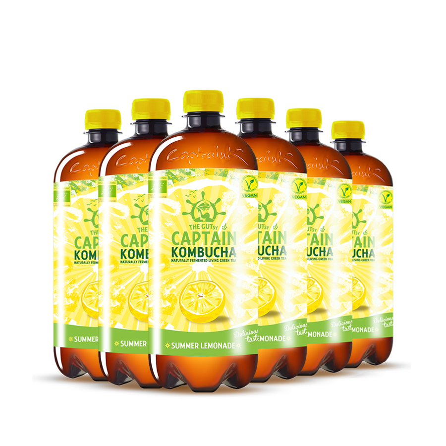GUTsy Captain Kombucha - Letní limonáda 6 x 1L